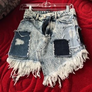 Retrofete denim skirt size xs never worn tag on